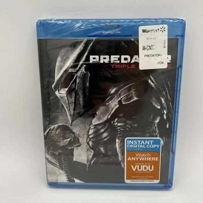PREDATOR Triple Feature Blu-ray 3 disc set Predator 2 Predators New Sealed - Image 1 of 4