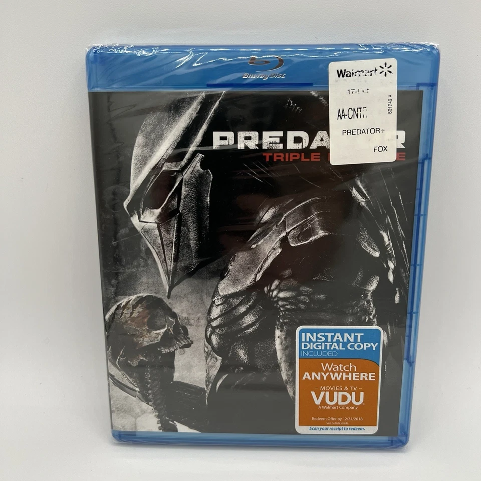 PREDATOR Triple Feature Blu-ray 3 disc set Predator 2 Predators New Sealed - Image 1 of 4