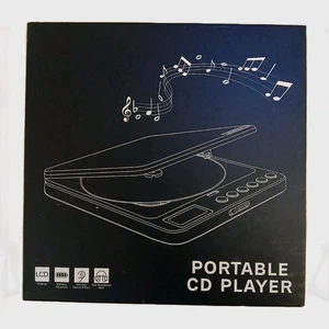 MONODEAL Portable CD PLAYER MODEL CW606 , CD MP3 WMA CD-R CD-RW LCD BLACK - Picture 1 of 3