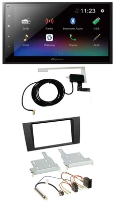 Pioneer DAB MP3 Bluetooth 2DIN USB Autoradio für Audi A4 B5 1999-2001 Symphony - Bild 1 von 4