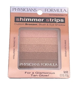 Physicians Formula Shimmer Strips Bronzer, Blush & Eye Shadow 2745 Waikiki Strip - Picture 1 of 4