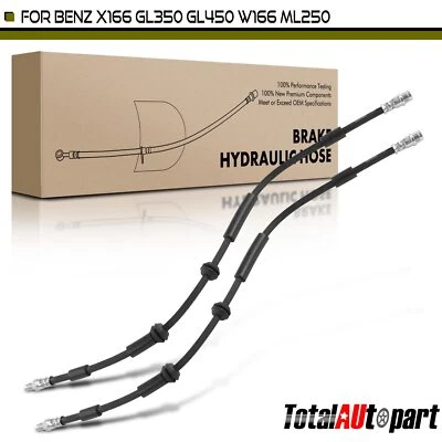 Manguera hidráulica de freno delantera nueva 2 piezas para Mercedes-Benz ML350 W166 2012-2015 GL450 Foto 1 de 4