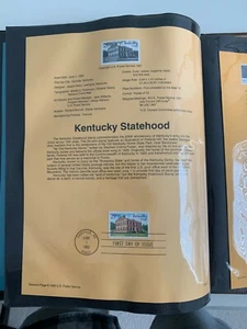 USPS Souvenir Page Scott 2636, 1992 Kentucky statehood stamps - Picture 1 of 1