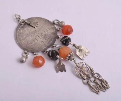 Vintage Silber Ägyptischer Zar Amulett Anhänger - Kult Ritual Ägyptischer Sch... - Bild 1 von 4