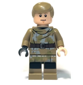 Lego, minifigurka, Luke Skywalker, strój Dark Tan Endor, włosy sw1312 - Zdjęcie 1 z 1