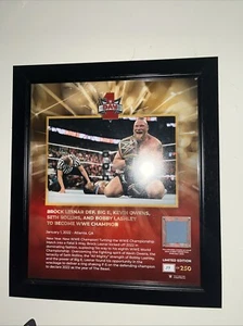 Brock Lesnar WWE Framed 15" x 17" 2022 Day 1 Collage with a Piece - Picture 1 of 2