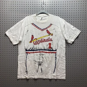 Vintage Single Stitch Tshirt St Louis Cardinals MLB Graphic Print Adult XL USA - Picture 1 of 8