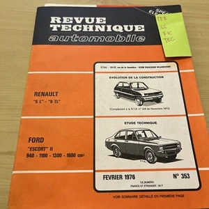 REVUE TECHNIQUE FORD ESCORT 2 Special L GL SPORTS ET GHIA 940 Cc 1100 1300 1600 - Imagen 1 de 8