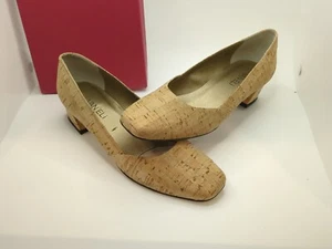 Vaneli Daffie Natural Cork Heels SZ 7N - Picture 1 of 5