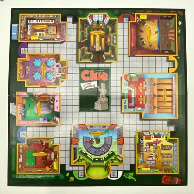 The Simpsons Clue Game Board Only 2002 Replacement Pieces - Image 1 of 2