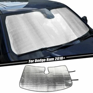 Car Front Windshield Sunshade Visor UV Protector Cover For Dodge Ram 1500 2018+ - Picture 1 of 9