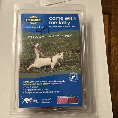 PetSafe COME WITH ME KITTY Cat Harness and Bungee Leash Pink Small - Image 1 of 4