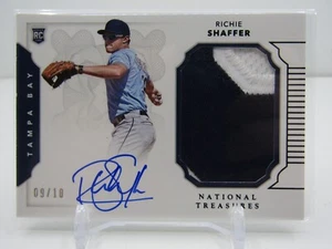 RICHIE SHAFFER 2016 NATIONAL TREASURES PRIME ROOKIE PATCH AUTOGRAPH! RC! #09/10! - Picture 1 of 2