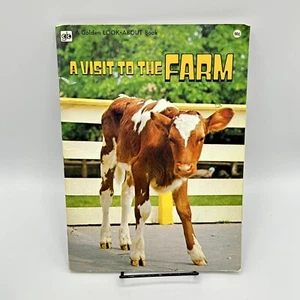 Vtg 1978 A Visit to The Farm Golden Book Mariellen Hanrahan Gerry Swart Farms - Picture 1 of 8