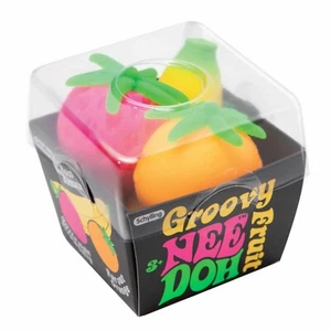 Groovy Fruit Nee Doh Stress Ball Quetschen Handschmeichler Spielzeug von Schylling selten neu versiegelt - Bild 1 von 1