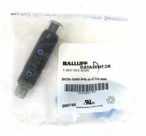 NIB BALLUFF BOS-S50-PR-5-C10-NN PHOTOELECTRIC DATASENSOR BOSS50PR5C10NN - Picture 1 of 3