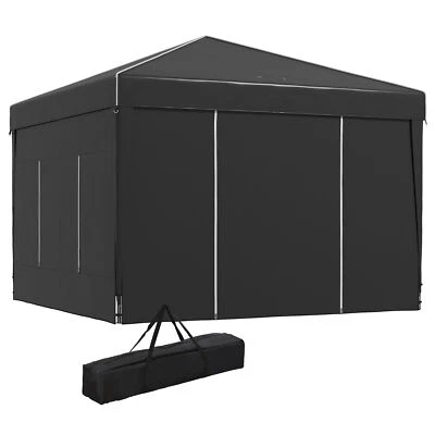 10x10 ft EZ Pop Up Canopy Tent with Sidewalls for Parties Events Outdoor Shelter - Image 1 of 4