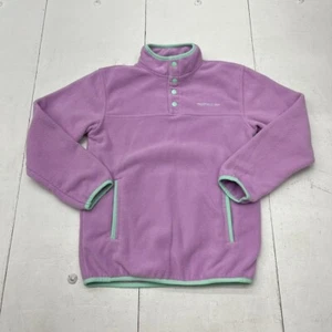 Properly Tied Purple 1/4 Button-Up Fleece Sweatshirt Girls Size Small - Picture 1 of 6