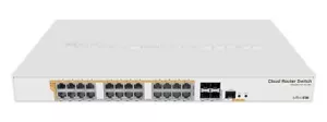 Mikrotik CRS328-24P-4S+RM 24 port Gigabit Ethernet router/switch with four 10Gbp - Picture 1 of 2