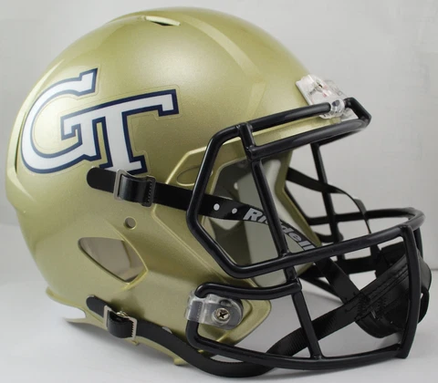 GEORGIA TECH YELLOW JACKETS NCAA Riddell SPEED Full Size Replica Football Helmet Cover