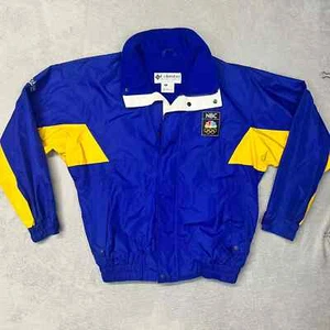 Vintage Columbia NBC Olympics Windbreaker Full Zip Men’s Jacket Size Medium M - Picture 1 of 10