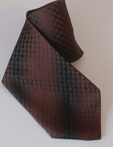 Corbata Giorgio Armani Corbata Borgoña Verde Oliva Seda Iridiscente Corbata Italia - Imagen 1 de 5