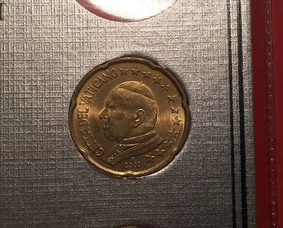 20 CENT 2003 EURO VATICAN JEAN PAUL II ( PLAQUETTE ) - Photo 1/2