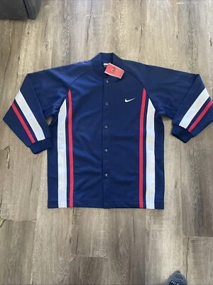Vintage Brand New Nike Button Up Jacket Sweater Size Medium From Japan Varsity - Image 1 of 4