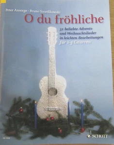 O du frohliche - Music Book - 31 Christmas Songs for Guitar - German Language - Picture 1 of 4