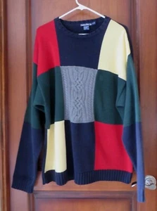 Herren Pullover Pulli Nautica blau rot grün gelb grau Baumwolle Gr. L - Bild 1 von 8