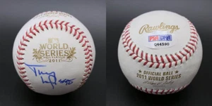 Tony LaRussa SIGNED 2011 World Series Baseball + WS Champs PSA/DNA AUTOGRAPHED - Picture 1 of 1
