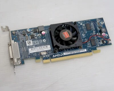 AMD Radeon HD 6350, 512MB DDR3, DMS-59, 697246-001, LOW PROFILE CARD - WORKING - Image 1 of 4