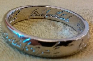 Lord of the Rings Silver Ring Old Fantasy Women Battle War New Zealand Uni sex - Picture 1 of 7