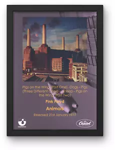 Pink Floyd Animals Poster A1-A5 Framed/Unframed Roger Waters Dave Gilmour Syd - Picture 1 of 3