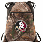 FSU Camo Cinch Pack REALTREE Florida State University Drawstring Bag Backpack
