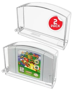 2-Pack Premium Acrylic Case for Nintendo 64 Cartridge - N64 - Evoretro - New - Photo 1/4