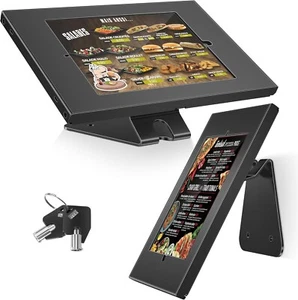 ABOVETEK iPad/Tablet Quiosco de Seguridad Antirrobo Escritorio/Soporte de Montaje en Pared TH-328B - Imagen 1 de 23