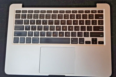 APPLE MACBOOK PRO 13" A1502 2013 2014 PALMREST KEYBOARD TRACKPAD+GOOD BATTERY - Image 1 of 4