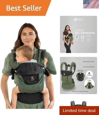 Эргономичная детская переноска LÍLLÉbaby 6-в-1 с поясничной поддержкой - крапчатый суккулент - Изображение 1 из 4