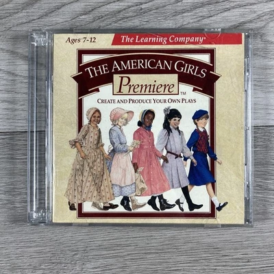 American Girl Premiere 2nd Ed. CD Computer Game 2 CDs Create Plays 1998 Win Mac - Image 1 of 4