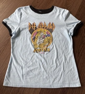 Vinyl Icon Damen T-Shirt "Def Leppard - Hysteria 1987", hellblau, Größe M - Bild 1 von 6