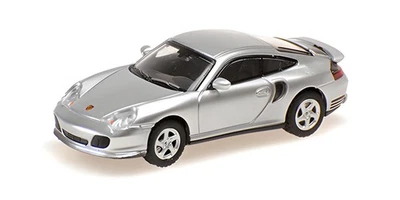 1:87 MINICHAMPS Porsche 911 Turbo Silver 2000 870068170 - Immagine 1 di 2