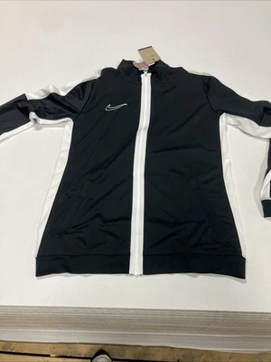 Chaqueta Nike Para Hombre Grande Negra Blanca Dri-FIT Academy Cremallera Completa Fútbol DR1681-010 Foto 1 de 3