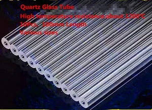 10Pcs Quartz Glass Capillary Tubes ,OD:1/2/2.5/3/4/12mm, Can Customize Length - Imagen 1 de 3