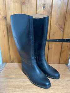 Toggi Black Horse Riding Boots UK Size 5 / EUR 38 Long Boots Equestrian Wellies - Picture 1 of 8