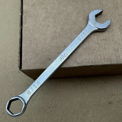 Mac Tools 9/16" 6PT SAE Chrome Combination Wrench CH18 Vintage Made In USA VGUC - Image 1 of 4