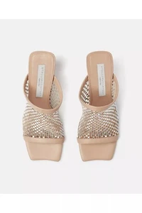 Stella McCartney Sandalen Gr. 38 US 8 Nude Kristall Strass Mesh Ramadan - Bild 1 von 21
