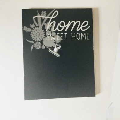 Wooden Plank  Clip Board Photo Display, 5x7” or 4x6" Photo Holder Stand Black - Image 1 of 4