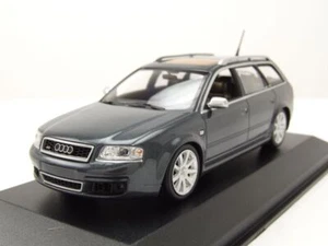 Audi RS6 Avant Kombi 2002 Gris Métallique Modèle Réduit 1:43 Maxichamps - Imagen 1 de 9
