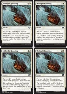4x MIDNIGHT HAUNTING Commander 2014 MTG White Instant Spirit Unc - Picture 1 of 1